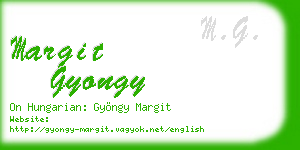 margit gyongy business card